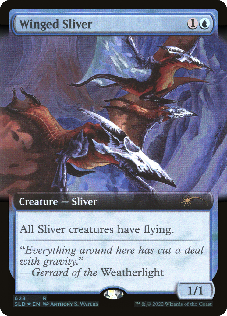 Winged Sliver (Extended Art) [Secret Lair Drop Promos] | Impulse Games and Hobbies