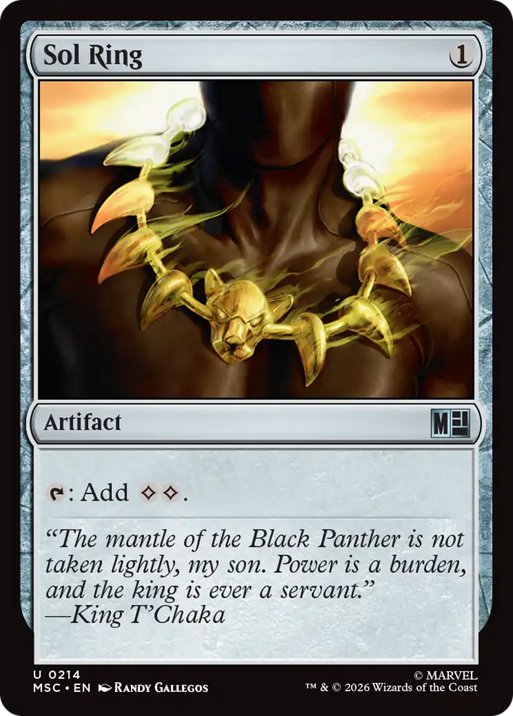Sol Ring (0214) (Surge Foil) [Marvel Super Heroes Commander] | Impulse Games and Hobbies