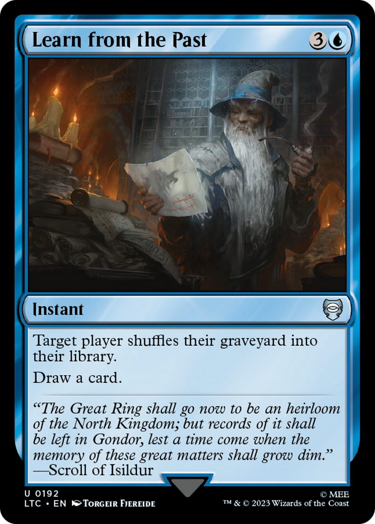 Learn from the Past [The Lord of the Rings: Tales of Middle-Earth Commander] | Impulse Games and Hobbies