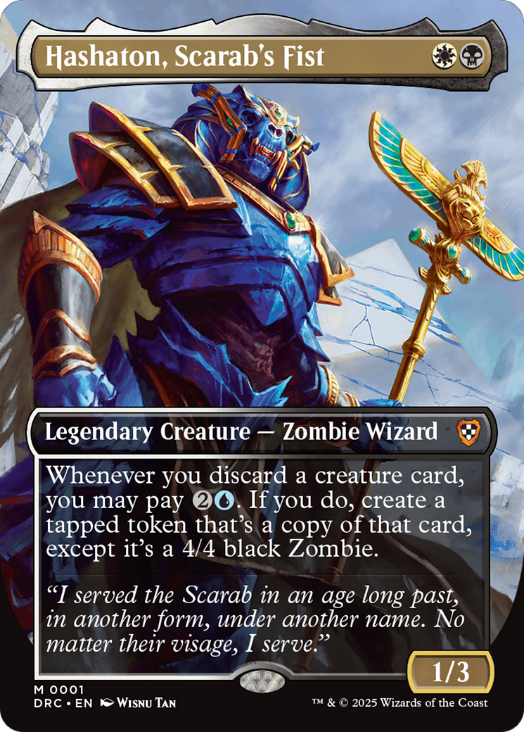 Hashaton, Scarab's Fist (Borderless) [Aetherdrift Commander] | Impulse Games and Hobbies