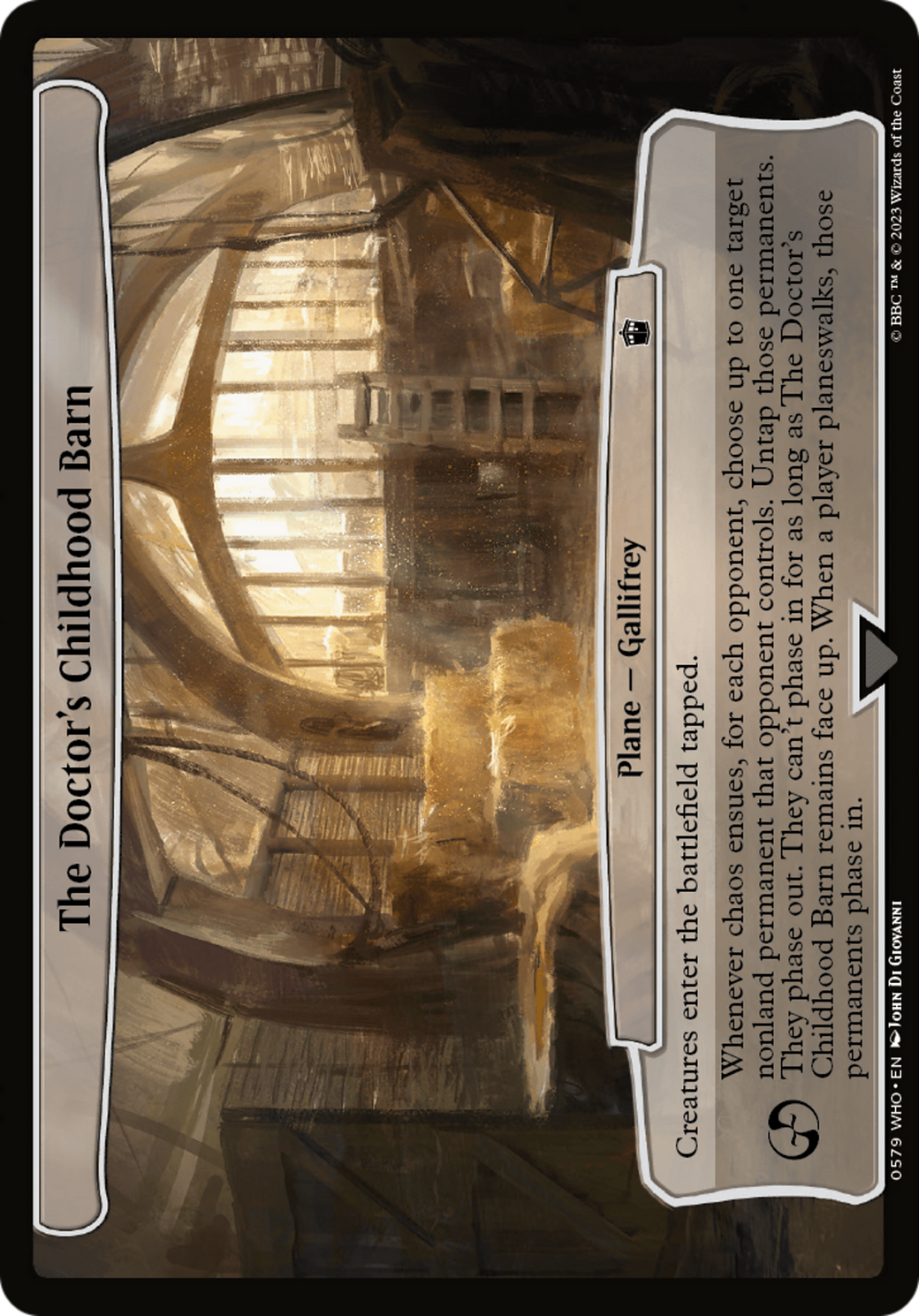 The Doctor's Childhood Barn [Doctor Who] | Impulse Games and Hobbies