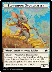 Rabbit // Flowerfoot Swordmaster Double-Sided Token [Bloomburrow Tokens] | Impulse Games and Hobbies