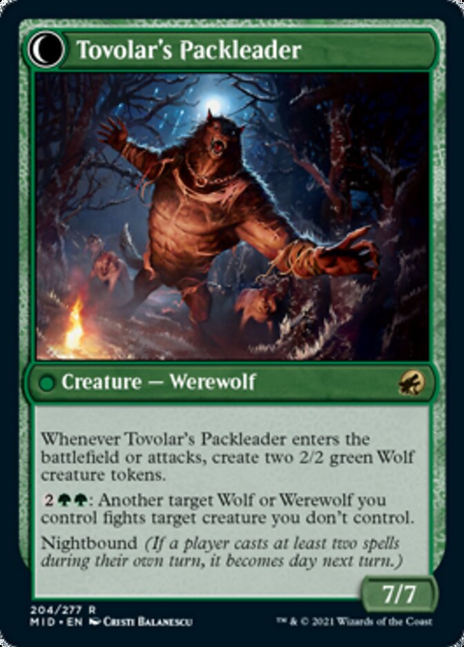 Tovolar's Huntmaster // Tovolar's Packleader [Innistrad: Midnight Hunt] | Impulse Games and Hobbies