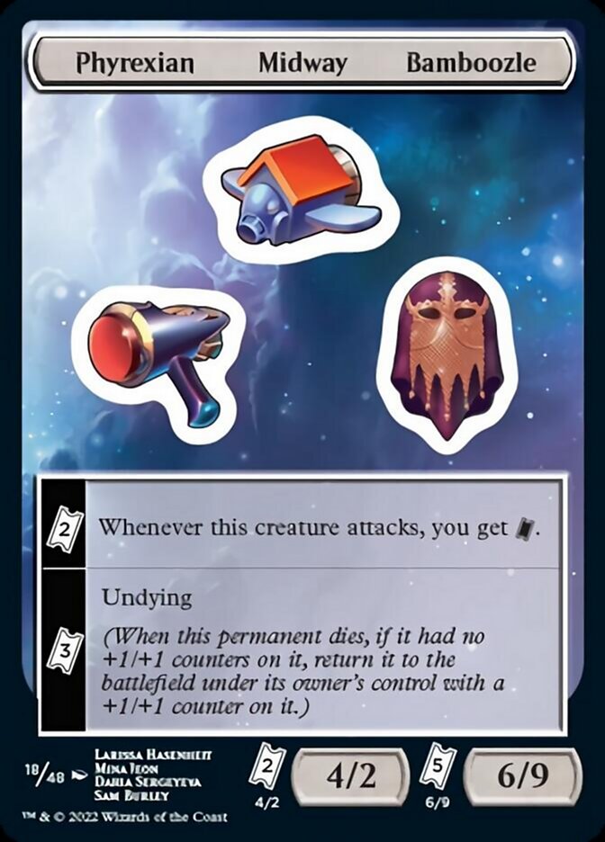 Phyrexian Midway Bamboozle [Unfinity Stickers] | Impulse Games and Hobbies