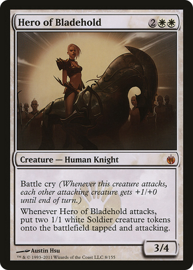 Hero of Bladehold (Mirrodin Besieged) (Oversized) [Oversize Cards] | Impulse Games and Hobbies