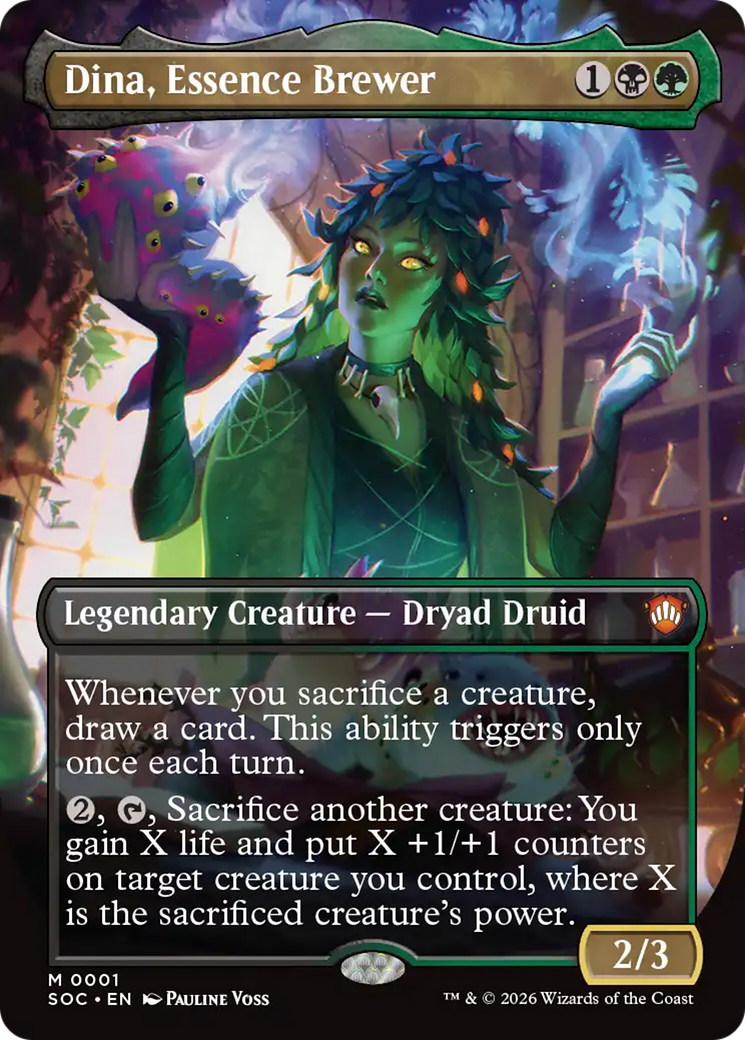 Dina, Essence Brewer (Borderless) [Secrets of Strixhaven Commander] | Impulse Games and Hobbies