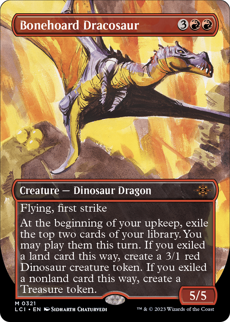 Bonehoard Dracosaur (Borderless) [The Lost Caverns of Ixalan] | Impulse Games and Hobbies