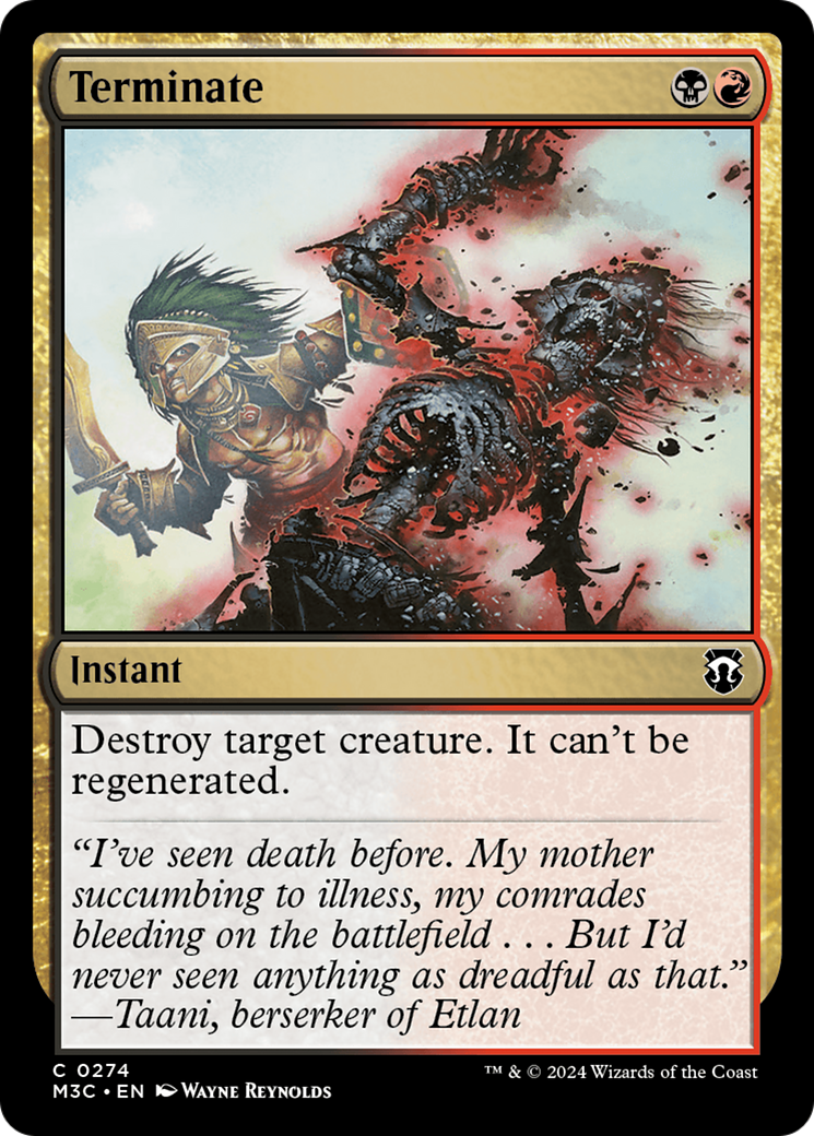Terminate (Ripple Foil) [Modern Horizons 3 Commander] | Impulse Games and Hobbies