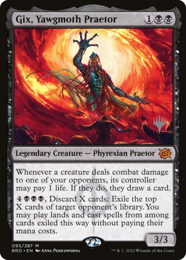 Gix, Yawgmoth Praetor (Promo Pack) [The Brothers' War Promos] | Impulse Games and Hobbies