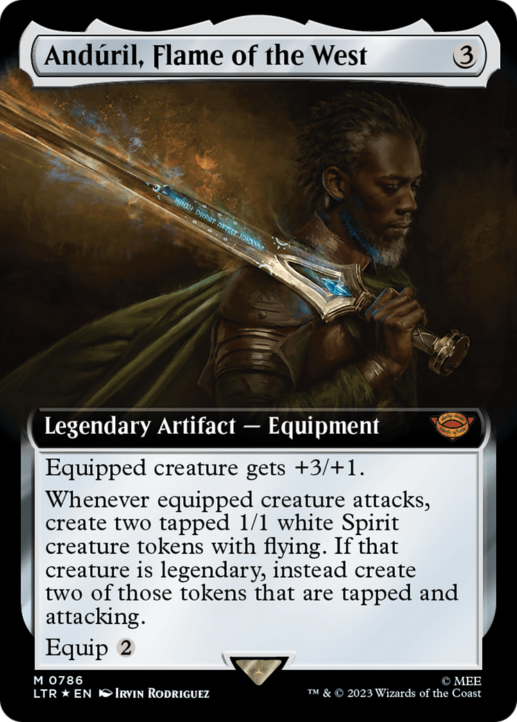 Anduril, Flame of the West (Extended Art) (Surge Foil) [The Lord of the Rings: Tales of Middle-Earth] | Impulse Games and Hobbies