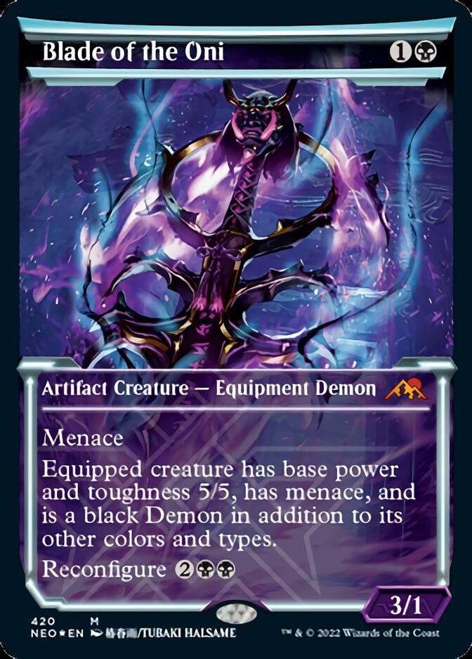 Blade of the Oni (Foil Etched) [Kamigawa: Neon Dynasty] | Impulse Games and Hobbies