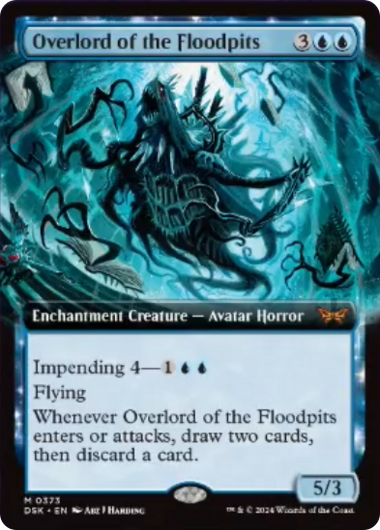 Overlord of the Floodpits (Extended Art) [Duskmourn: House of Horror] | Impulse Games and Hobbies