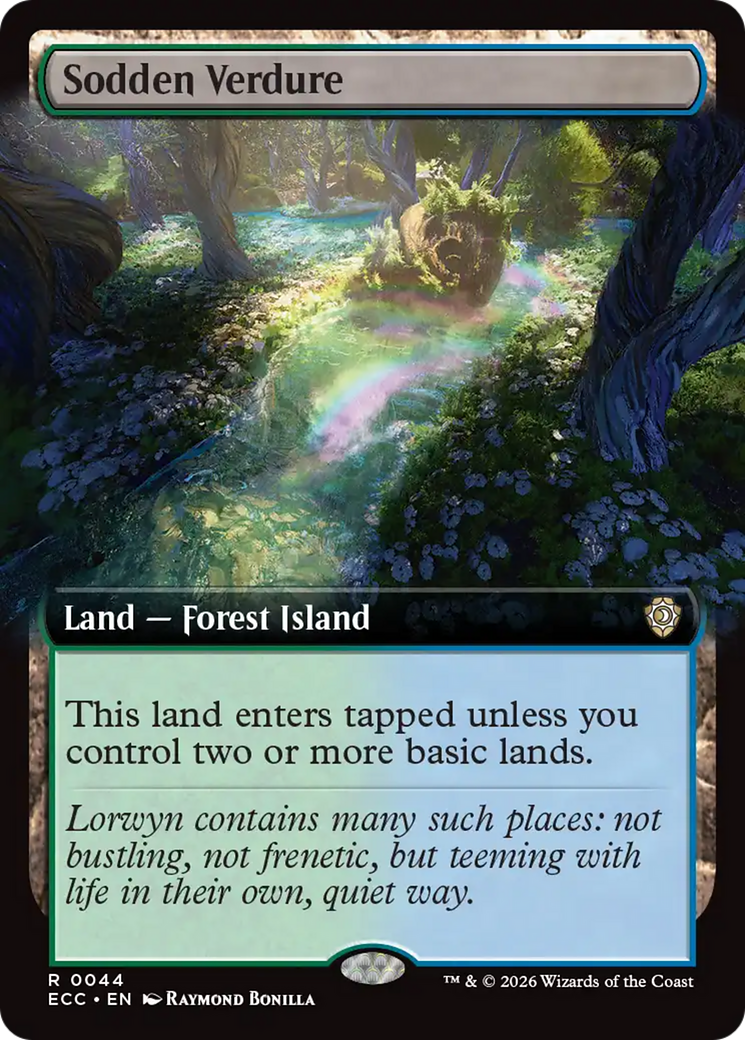 Sodden Verdure (Extended Art) [Lorwyn Eclipsed Commander] | Impulse Games and Hobbies