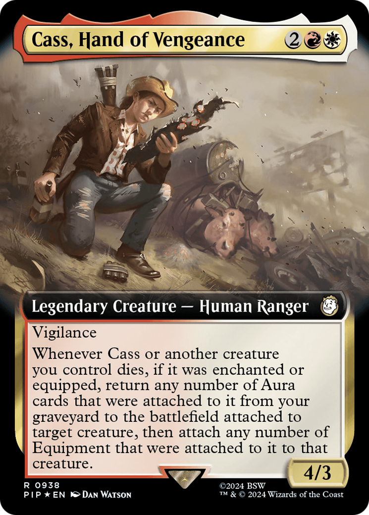 Cass, Hand of Vengeance (Extended Art) (Surge Foil) [Fallout] | Impulse Games and Hobbies