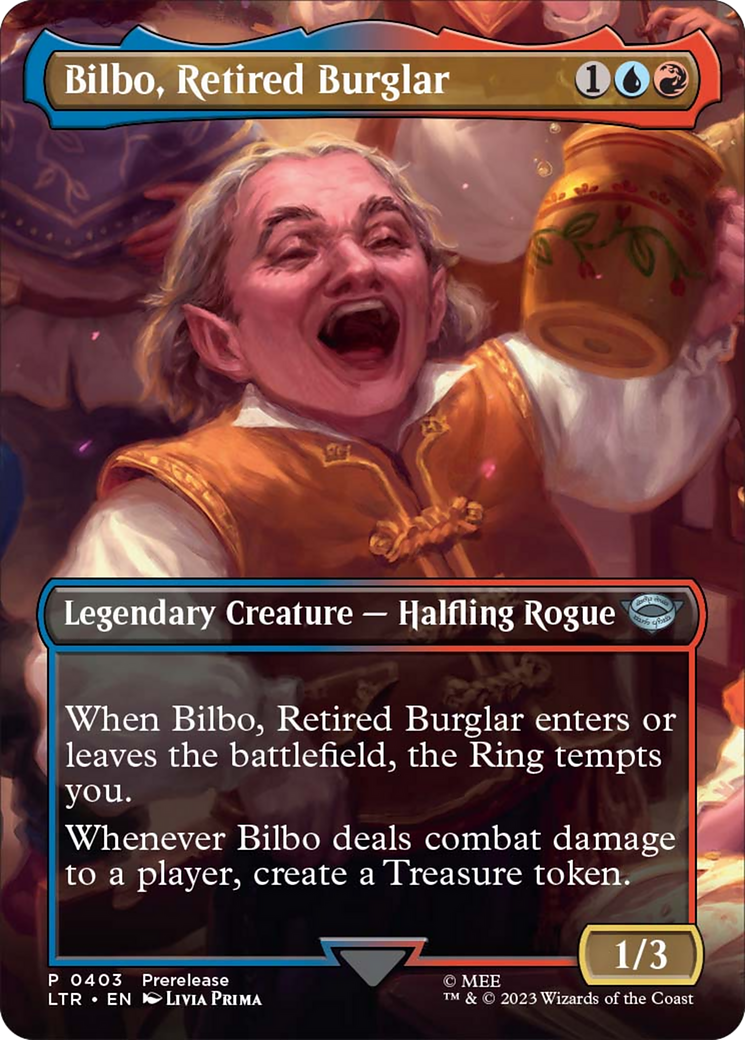 Bilbo, Retired Burglar (Borderless Alternate Art) [The Lord of the Rings: Tales of Middle-Earth] | Impulse Games and Hobbies