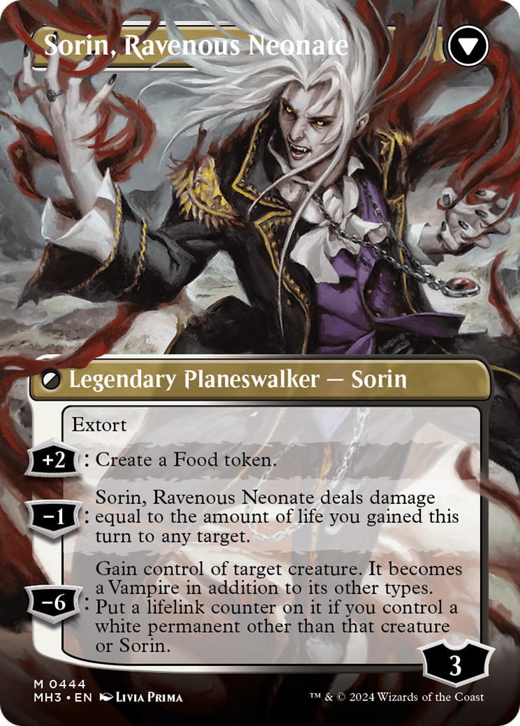 Sorin of House Markov // Sorin, Ravenous Neonate (Borderless) [Modern Horizons 3] | Impulse Games and Hobbies