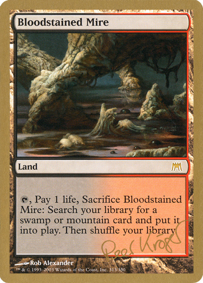 Bloodstained Mire (Peer Kroger) [World Championship Decks 2003] | Impulse Games and Hobbies