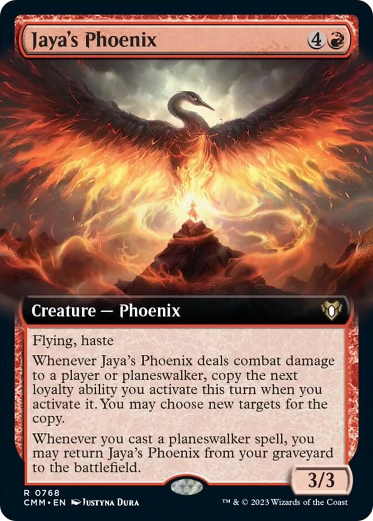 Jaya's Phoenix (Extended Art) [Commander Masters] | Impulse Games and Hobbies