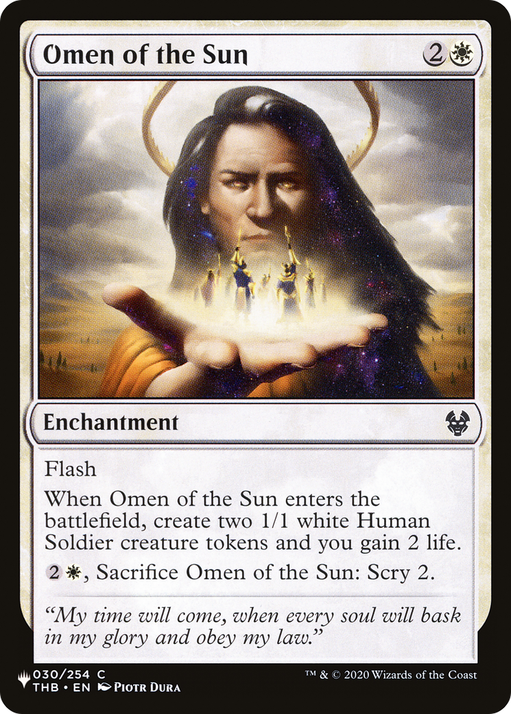 Omen of the Sun [The List Reprints] | Impulse Games and Hobbies