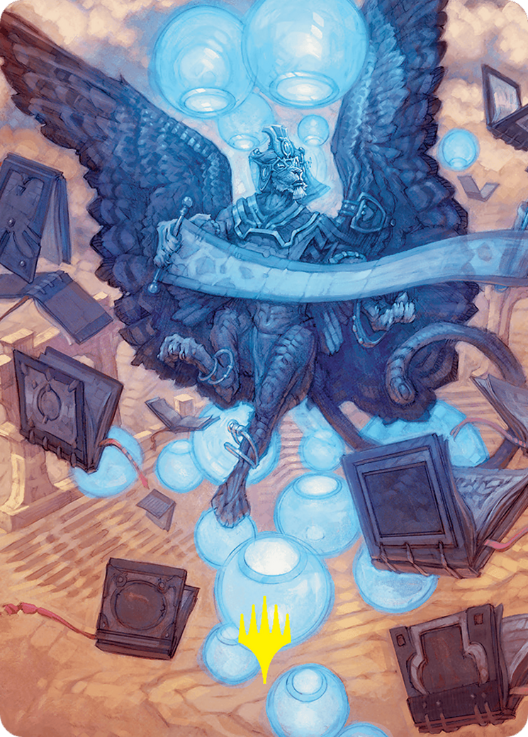 Sphinx of Forgotten Lore Art Card (33/54) (Gold-Stamped Signature) [Foundations Art Series] | Impulse Games and Hobbies