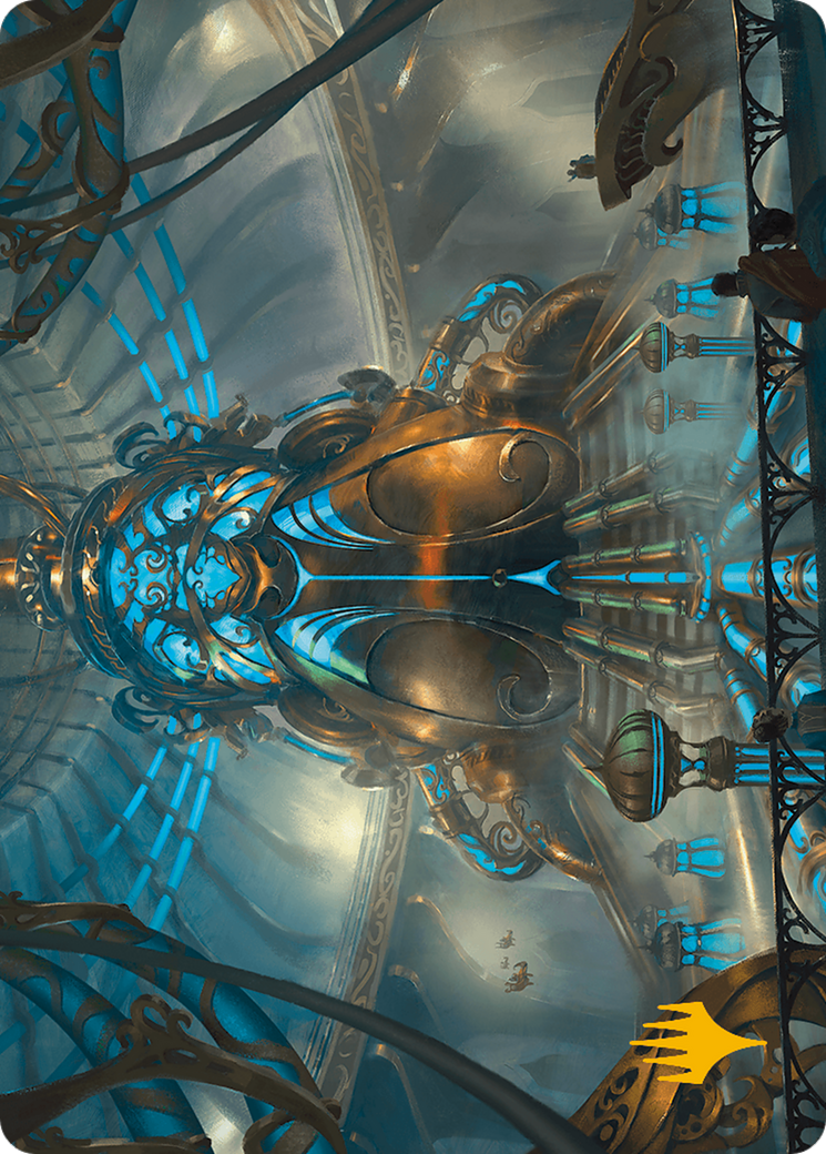 Aether Refinery Art Card (Gold-Stamped Planeswalker Symbol) [Modern Horizons 3 Art Series] | Impulse Games and Hobbies