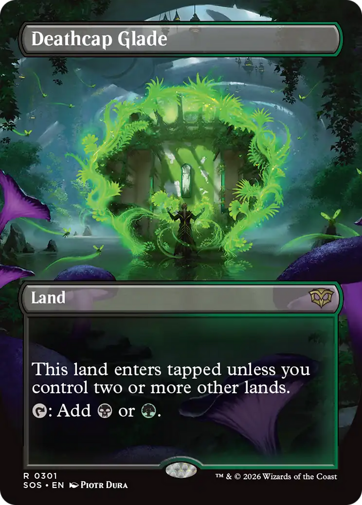 Deathcap Glade (Borderless) [Secrets of Strixhaven] | Impulse Games and Hobbies