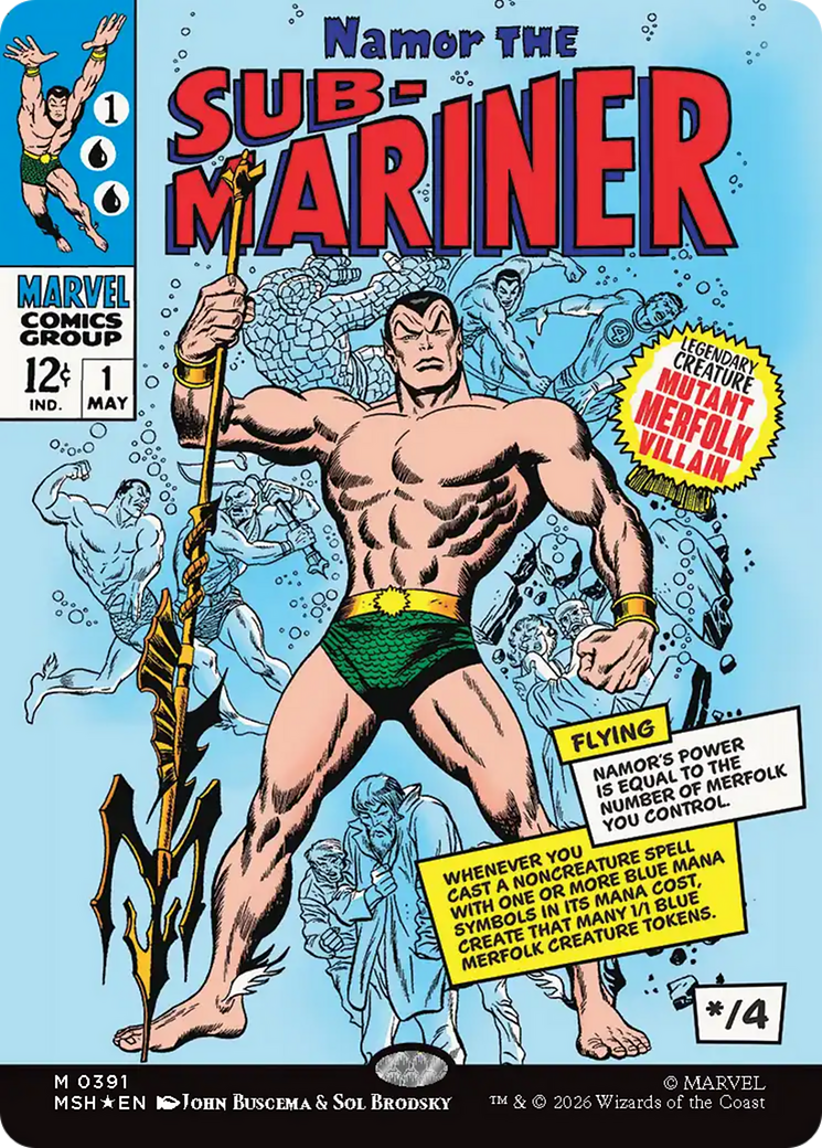 Namor The Sub-Mariner (Borderless) [Marvel Super Heroes] | Impulse Games and Hobbies