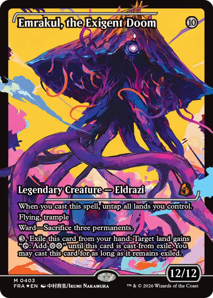 Emrakul, the Exigent Doom (Showcase) [Reality Fracture] | Impulse Games and Hobbies