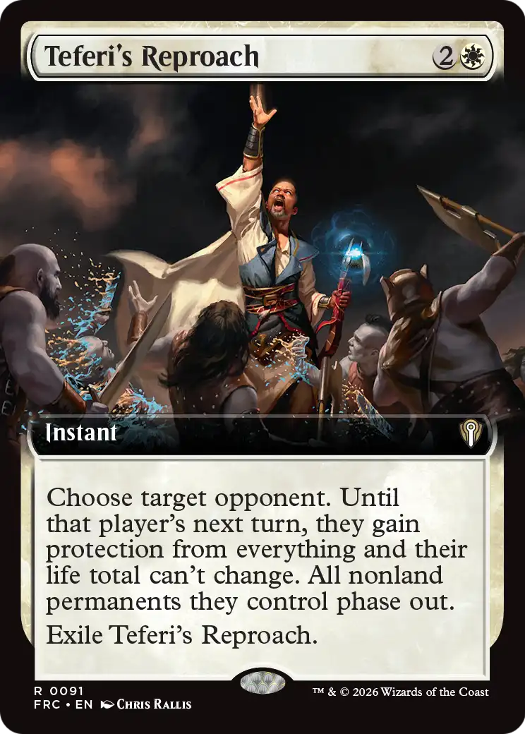 Teferi's Reproach (Extended Art) [Reality Fracture Commander] | Impulse Games and Hobbies