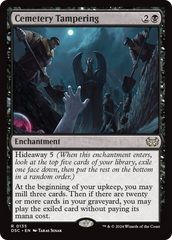 Cemetery Tampering [Duskmourn: House of Horror Commander] | Impulse Games and Hobbies