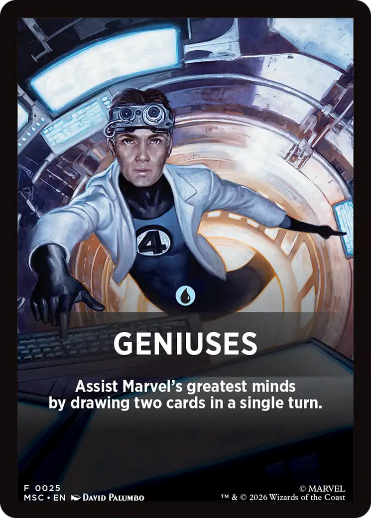 Geniuses Theme Card [Marvel Super Heroes Commander] | Impulse Games and Hobbies