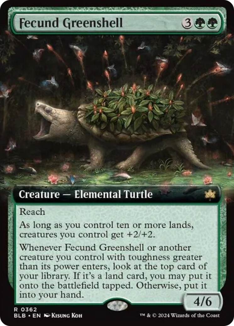 Fecund Greenshell (Extended Art) [Bloomburrow] | Impulse Games and Hobbies