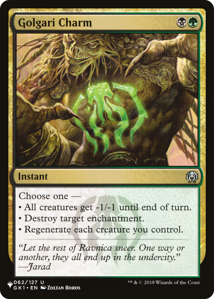 Golgari Charm [The List Reprints] | Impulse Games and Hobbies