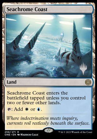 Seachrome Coast (Promo Pack) [Phyrexia: All Will Be One Promos] | Impulse Games and Hobbies