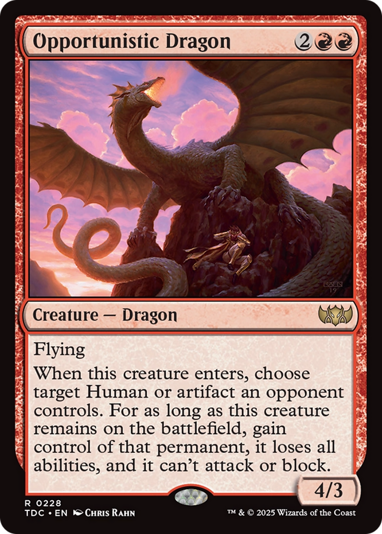 Opportunistic Dragon [Tarkir: Dragonstorm Commander] | Impulse Games and Hobbies