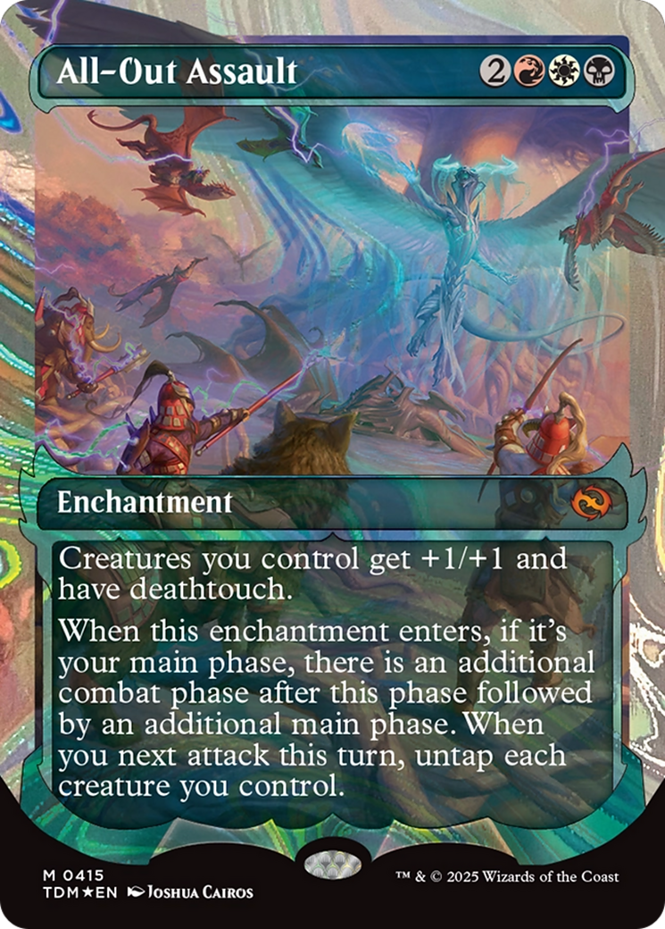 All-Out Assault (Showcase) (Halo Foil) [Tarkir: Dragonstorm] | Impulse Games and Hobbies