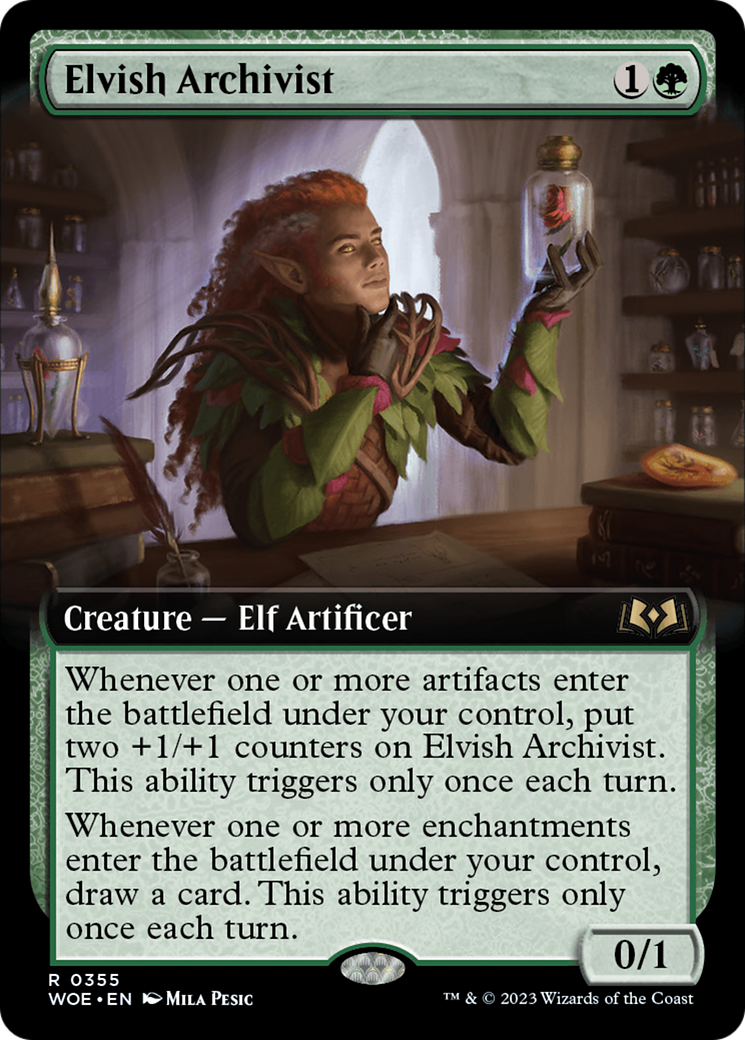 Elvish Archivist (Extended Art) [Wilds of Eldraine] | Impulse Games and Hobbies