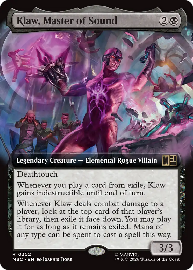 Klaw, Master of Sound (Extended Art) [Marvel Super Heroes Commander] | Impulse Games and Hobbies