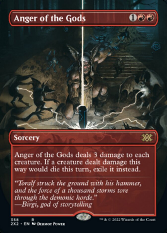 Anger of the Gods (Borderless Alternate Art) [Double Masters 2022] | Impulse Games and Hobbies