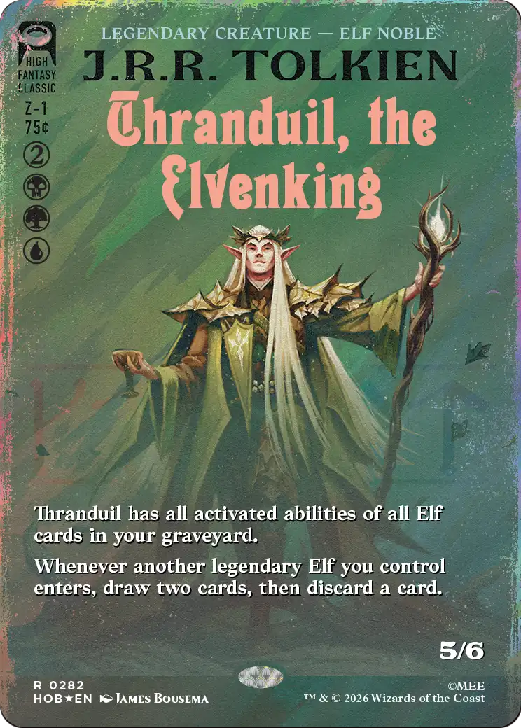 Thranduil, the Elvenking (Borderless) (Surge Foil) [The Hobbit] | Impulse Games and Hobbies