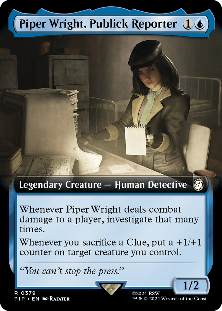 Piper Wright, Publick Reporter (Extended Art) [Fallout] | Impulse Games and Hobbies