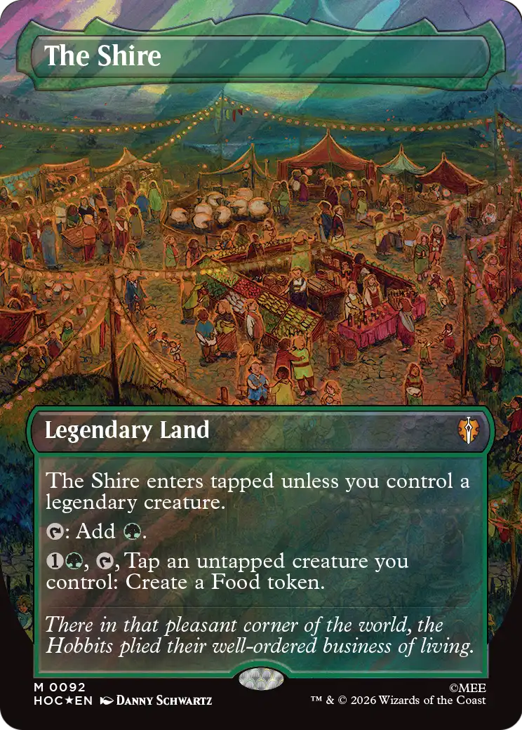 The Shire (Borderless) (Surge Foil) [The Hobbit: Eternal-Legal] | Impulse Games and Hobbies