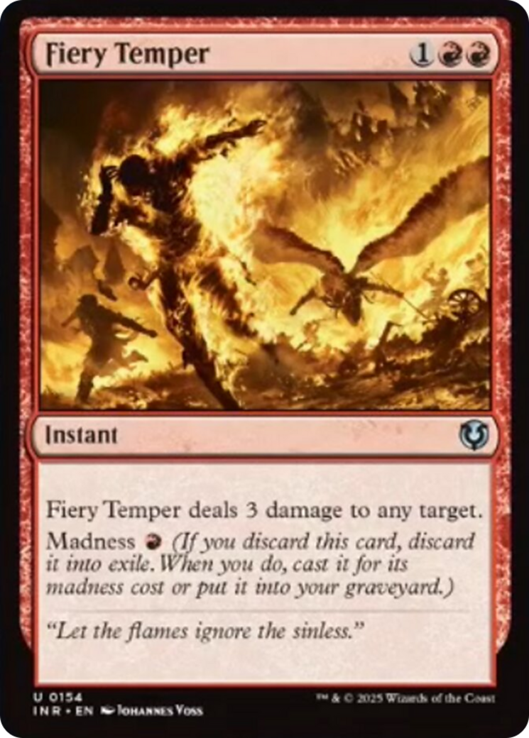 Fiery Temper [Innistrad Remastered] | Impulse Games and Hobbies