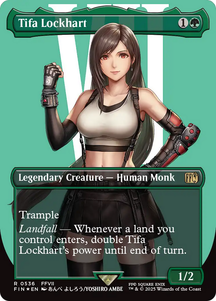 Tifa Lockhart (Borderless) (Surge Foil) [FINAL FANTASY] | Impulse Games and Hobbies