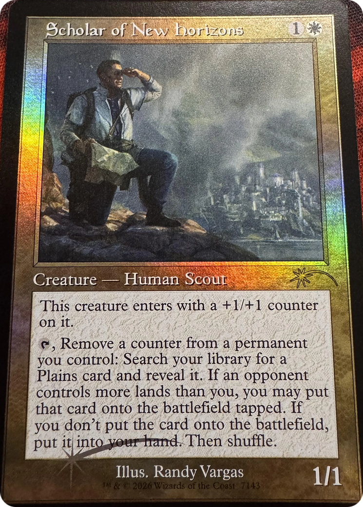 Scholar of New Horizons (Retro Frame) [Secret Lair Drop Series] | Impulse Games and Hobbies