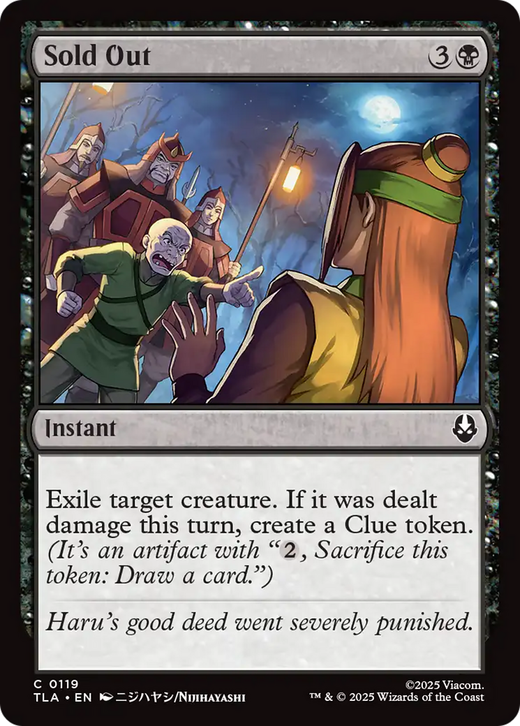 Sold Out [Avatar: The Last Airbender] | Impulse Games and Hobbies