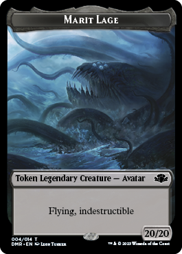 Insect // Marit Lage Double-Sided Token [Dominaria Remastered Tokens] | Impulse Games and Hobbies