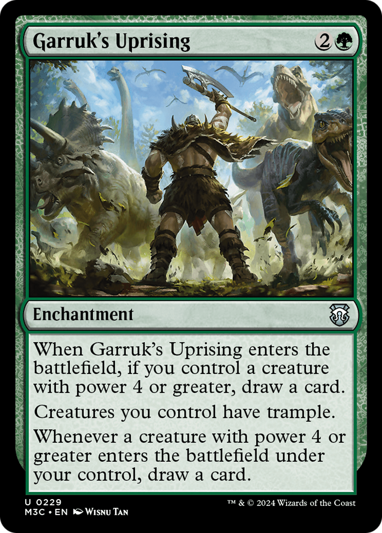 Garruk's Uprising (Ripple Foil) [Modern Horizons 3 Commander] | Impulse Games and Hobbies