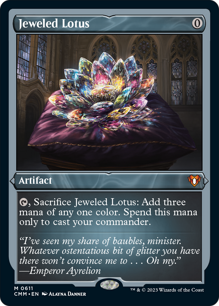 Jeweled Lotus (Foil Etched) [Commander Masters] | Impulse Games and Hobbies