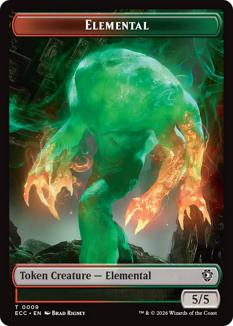 Elemental (0002) // Elemental (0009) Double-Sided Token [Lorwyn Eclipsed Tokens] | Impulse Games and Hobbies